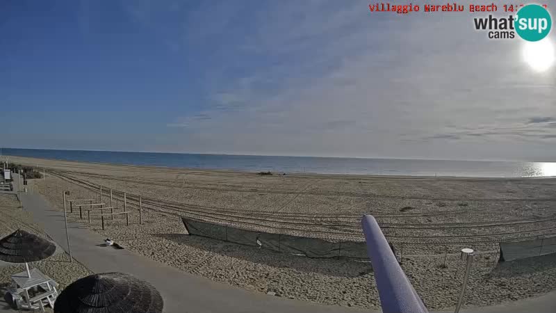 Der Strand Villaggio Mare Blu webcam Bibione Pineda – Italien