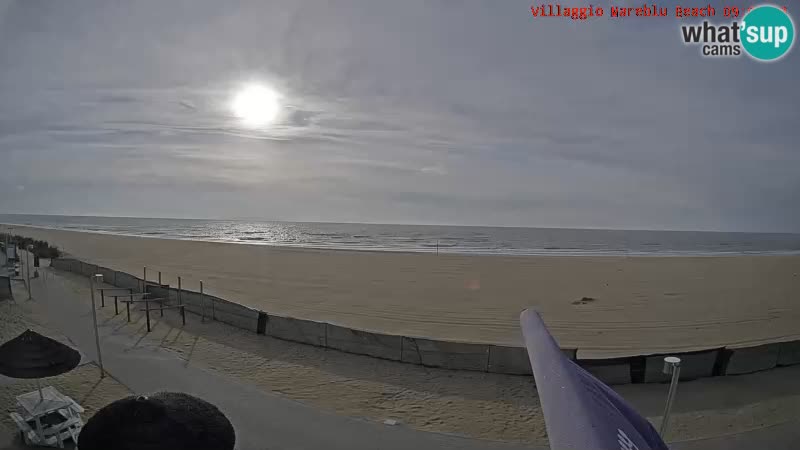 Webcam live della spiaggia Villaggio Mare Blu Bibione Pineda