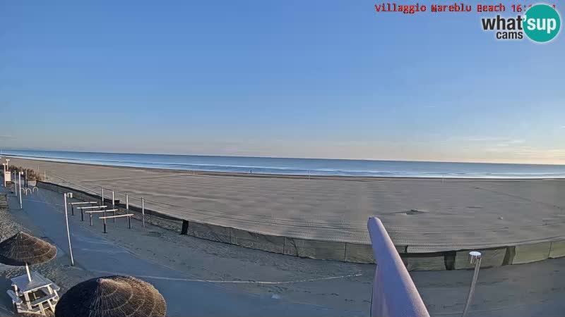 Der Strand Villaggio Mare Blu webcam Bibione Pineda – Italien