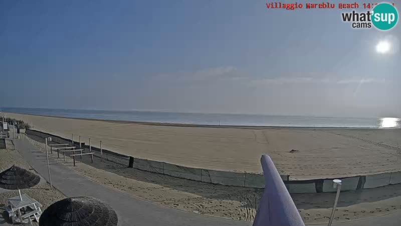 The beach Livecam Villaggio Mare Blu Bibione Pineda – Italy