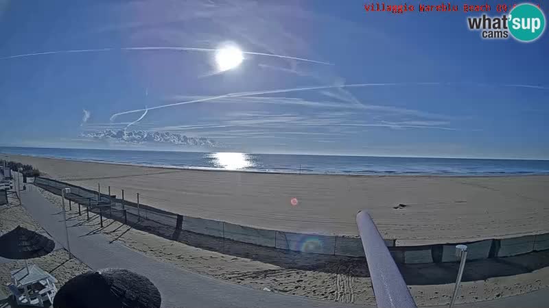 Spiaggia Webcam Villaggio Mare Blu Bibione Pineda