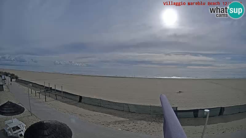 Playa webcam en vivo Villaggio Mare Blu Bibione Pineda – Italia