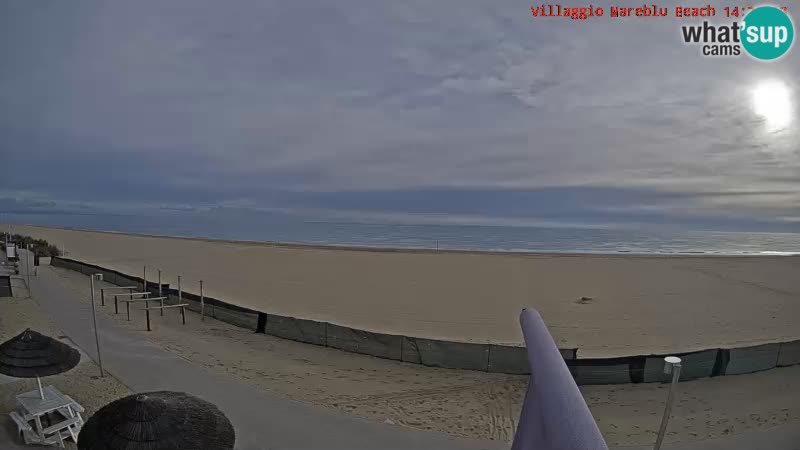 Spiaggia Webcam Villaggio Mare Blu Bibione Pineda