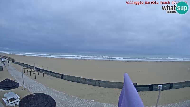 Spiaggia Webcam Villaggio Mare Blu Bibione Pineda