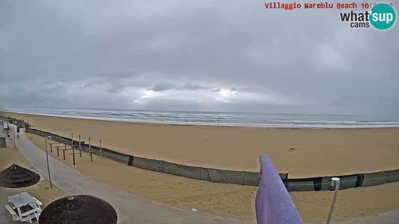 Playa webcam en vivo Villaggio Mare Blu Bibione Pineda – Italia