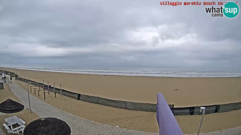 Playa webcam en vivo Villaggio Mare Blu Bibione Pineda – Italia