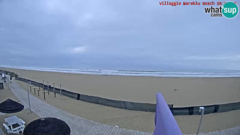 Spiaggia Webcam Villaggio Mare Blu Bibione Pineda