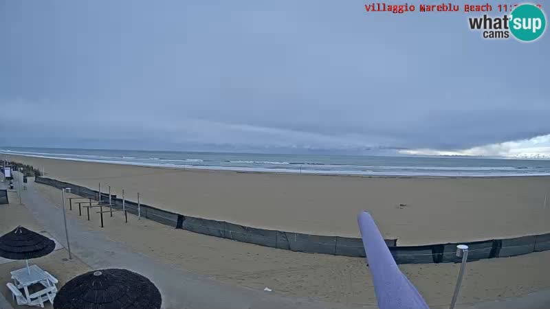 Spiaggia Webcam Villaggio Mare Blu Bibione Pineda