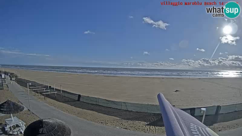 Web kamera uživo na plaži Villaggio Mare Blu Bibione Pineda – Italija