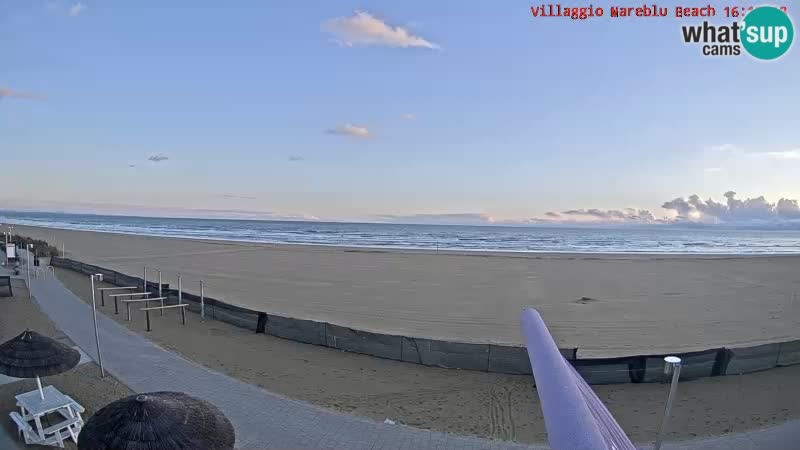 Spiaggia Webcam Villaggio Mare Blu Bibione Pineda