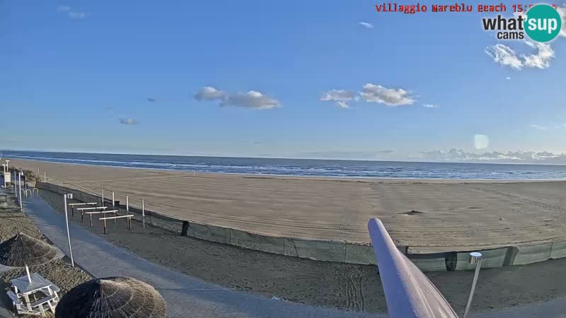 Playa webcam en vivo Villaggio Mare Blu Bibione Pineda – Italia