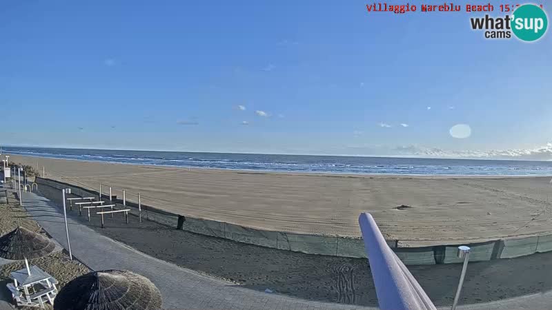 Spiaggia Webcam Villaggio Mare Blu Bibione Pineda