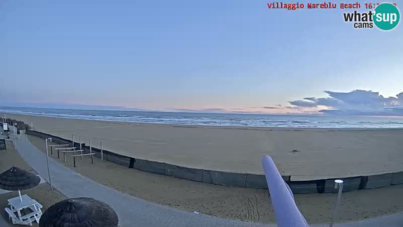 Playa webcam en vivo Villaggio Mare Blu Bibione Pineda – Italia