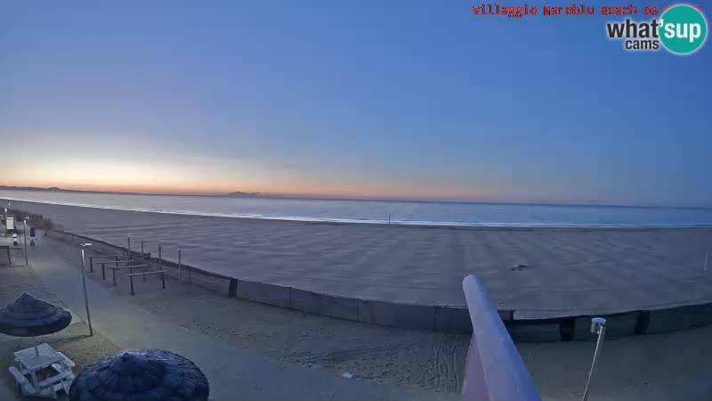 Web kamera uživo na plaži Villaggio Mare Blu Bibione Pineda – Italija