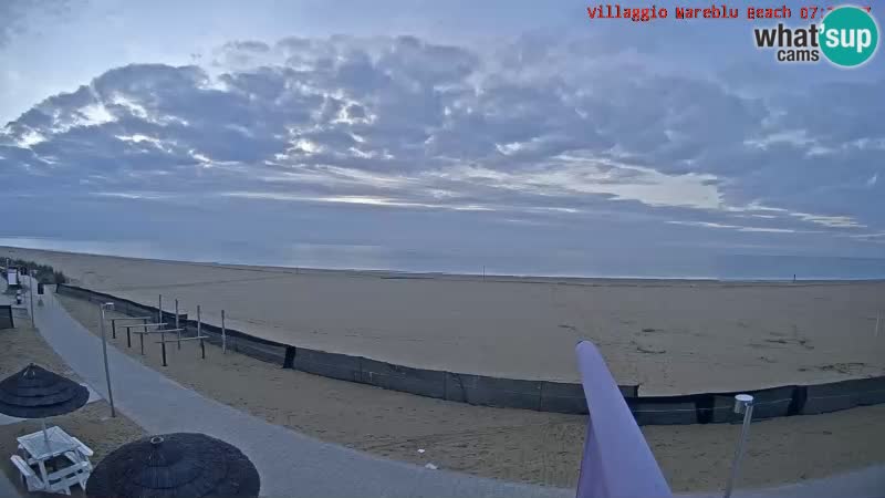 Spiaggia Webcam Villaggio Mare Blu Bibione Pineda