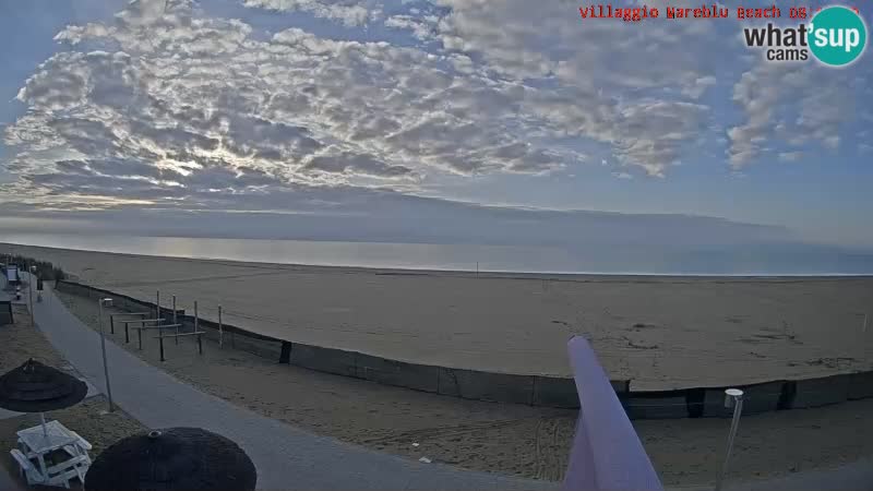 Spiaggia Webcam Villaggio Mare Blu Bibione Pineda