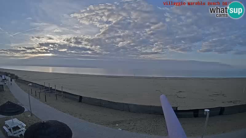 Spiaggia Webcam Villaggio Mare Blu Bibione Pineda