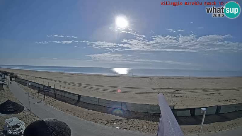 Web kamera uživo na plaži Villaggio Mare Blu Bibione Pineda – Italija