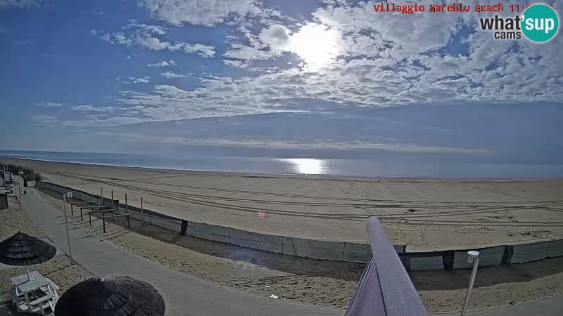 Der Strand Villaggio Mare Blu webcam Bibione Pineda – Italien