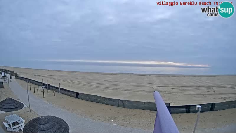 Playa webcam en vivo Villaggio Mare Blu Bibione Pineda – Italia