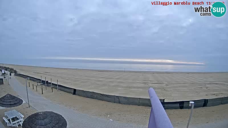 Spiaggia Webcam Villaggio Mare Blu Bibione Pineda