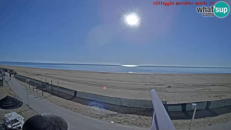 Web kamera uživo na plaži Villaggio Mare Blu Bibione Pineda – Italija