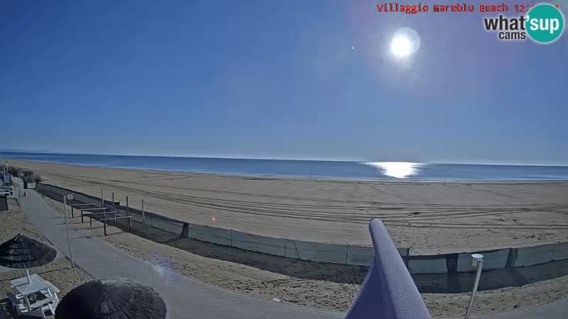 Web kamera uživo na plaži Villaggio Mare Blu Bibione Pineda – Italija