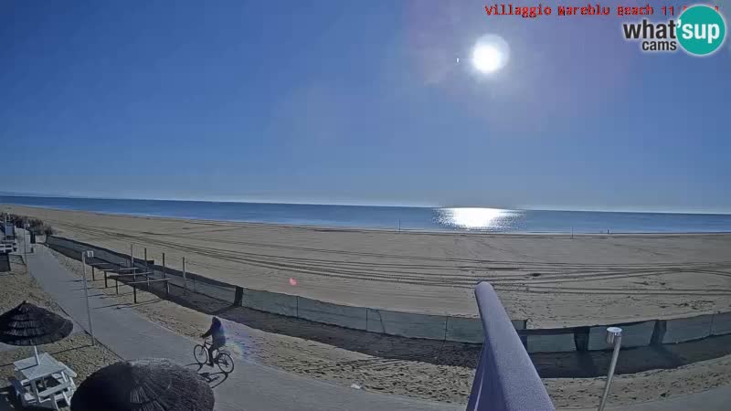 Playa webcam en vivo Villaggio Mare Blu Bibione Pineda – Italia