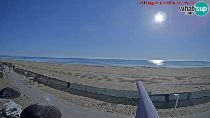 Playa webcam en vivo Villaggio Mare Blu Bibione Pineda – Italia