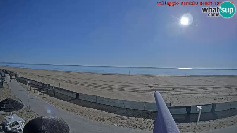 Web kamera uživo na plaži Villaggio Mare Blu Bibione Pineda – Italija