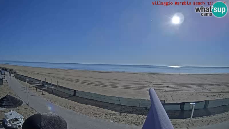 Der Strand Villaggio Mare Blu webcam Bibione Pineda – Italien