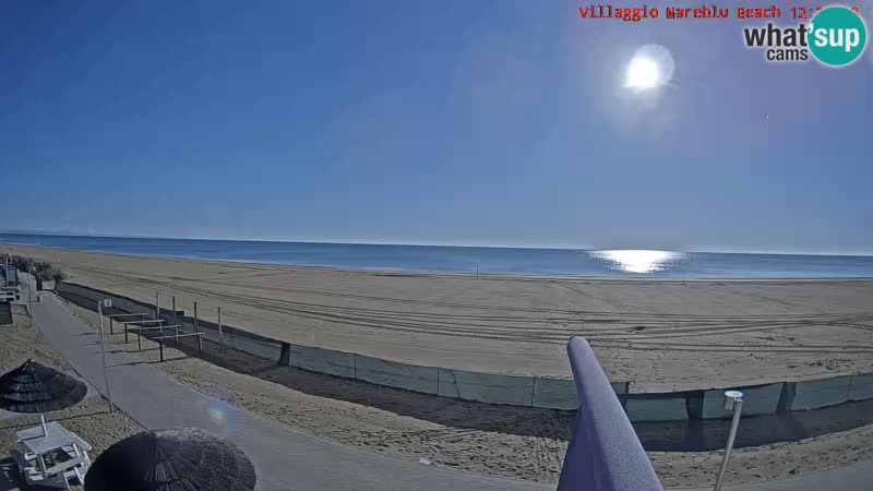 Web kamera uživo na plaži Villaggio Mare Blu Bibione Pineda – Italija