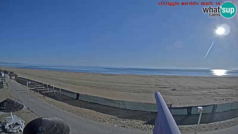 Der Strand Villaggio Mare Blu webcam Bibione Pineda – Italien