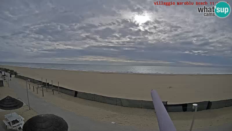 Spiaggia Webcam Villaggio Mare Blu Bibione Pineda