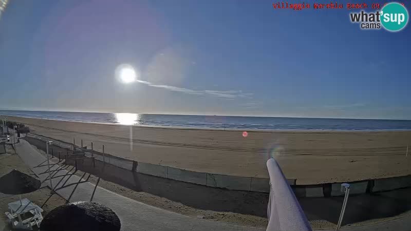 The beach live webcam Villaggio Mare Blu Bibione Pineda – Italy