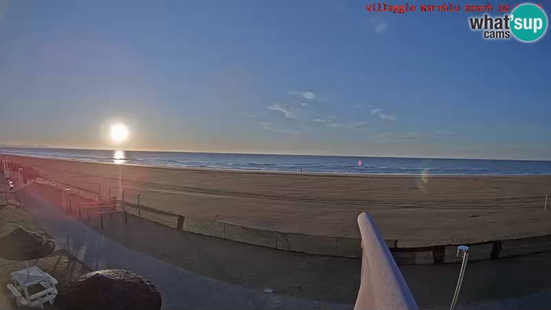 Webcam en direct de la plage Villaggio Mare Blu Bibione Pineda – Italie