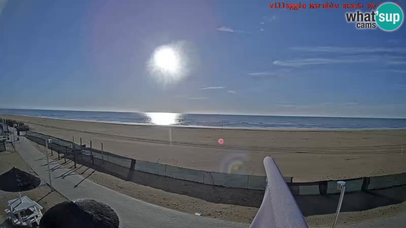 Webcam live della spiaggia Villaggio Mare Blu Bibione Pineda