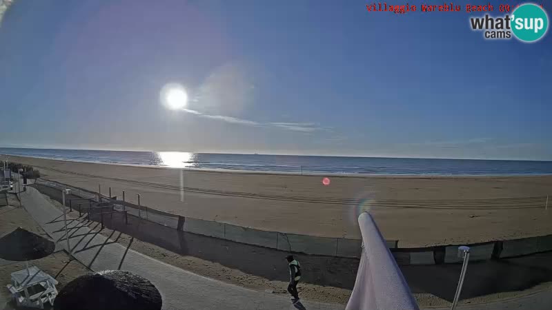 Webcam en direct de la plage Villaggio Mare Blu Bibione Pineda – Italie