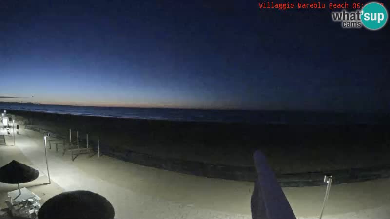 Webcam en direct de la plage Villaggio Mare Blu Bibione Pineda – Italie