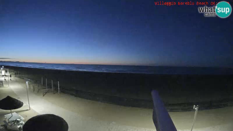 Webcam live della spiaggia Villaggio Mare Blu Bibione Pineda