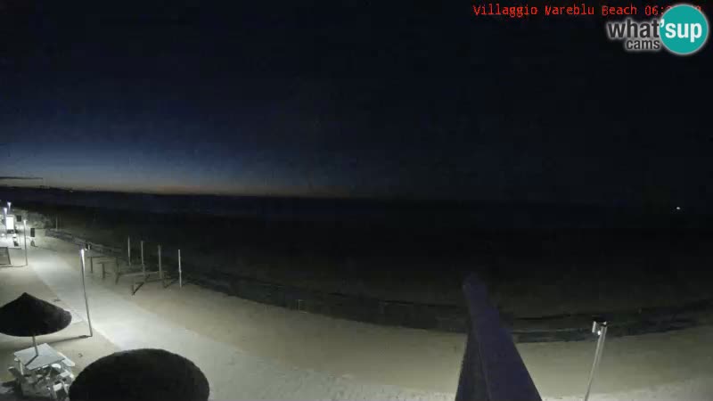 Webcam en direct de la plage Villaggio Mare Blu Bibione Pineda – Italie