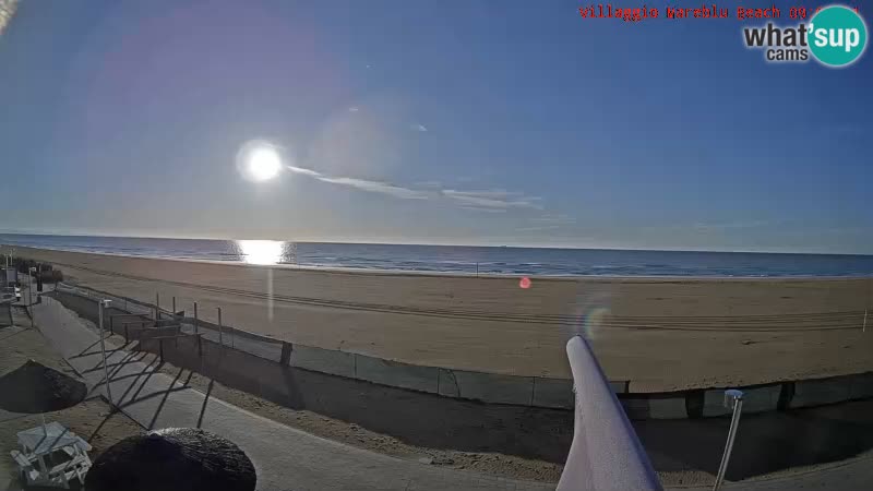 The beach live webcam Villaggio Mare Blu Bibione Pineda – Italy