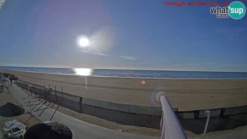 Playa webcam en vivo Villaggio Mare Blu Bibione Pineda – Italia