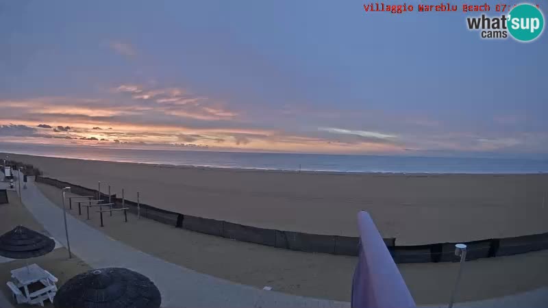 Der Strand Villaggio Mare Blu webcam Bibione Pineda – Italien