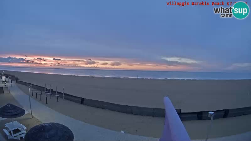 Spiaggia Webcam Villaggio Mare Blu Bibione Pineda