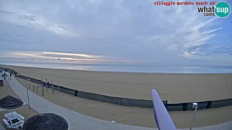 The beach Livecam Villaggio Mare Blu Bibione Pineda – Italy