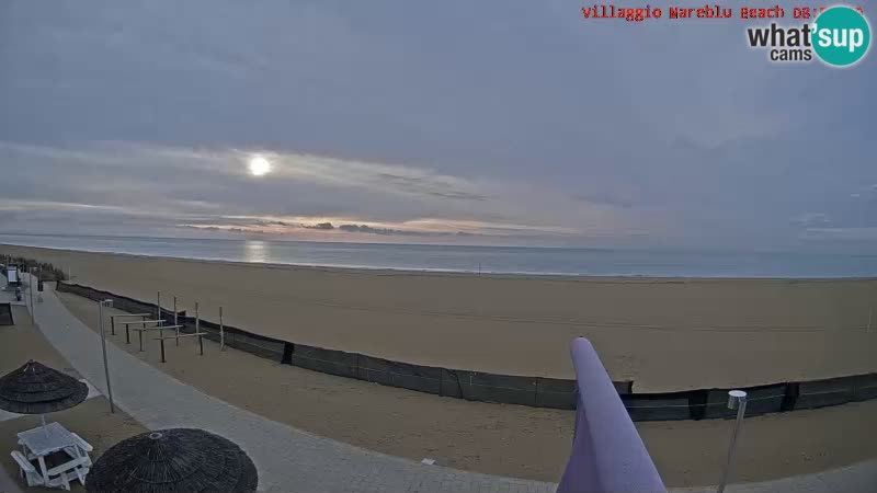 Spiaggia Webcam Villaggio Mare Blu Bibione Pineda