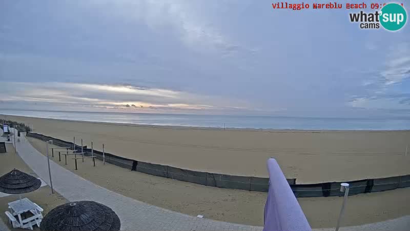 The beach Livecam Villaggio Mare Blu Bibione Pineda – Italy