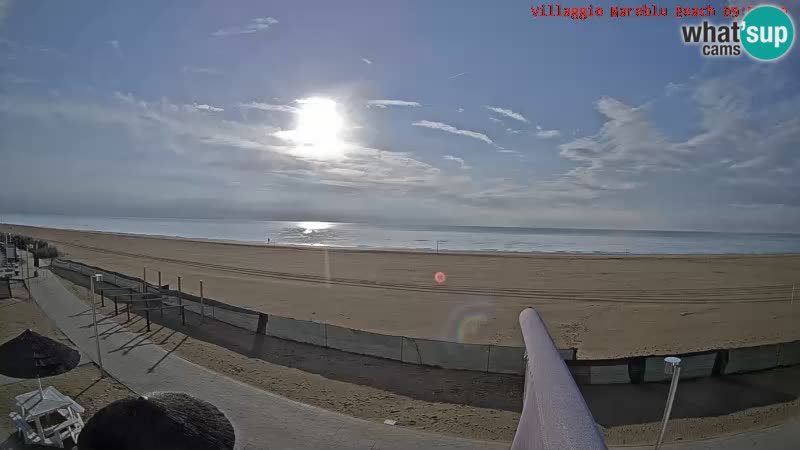 Spiaggia Webcam Villaggio Mare Blu Bibione Pineda