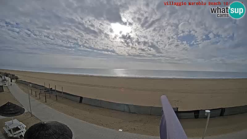 Spiaggia Webcam Villaggio Mare Blu Bibione Pineda